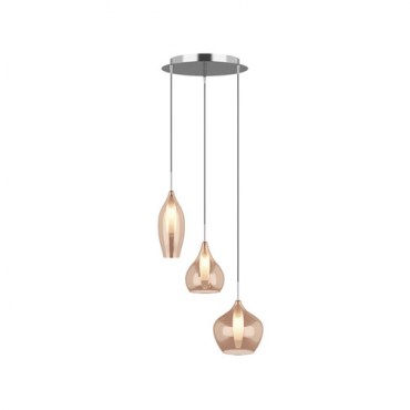 Люстра подвесная Lightstar 803053 PENTOLA 3х25W G9 Amber